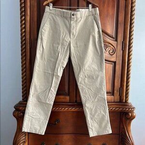 GAP Gray Chinos Cotton Twill flat front pants- 36X32